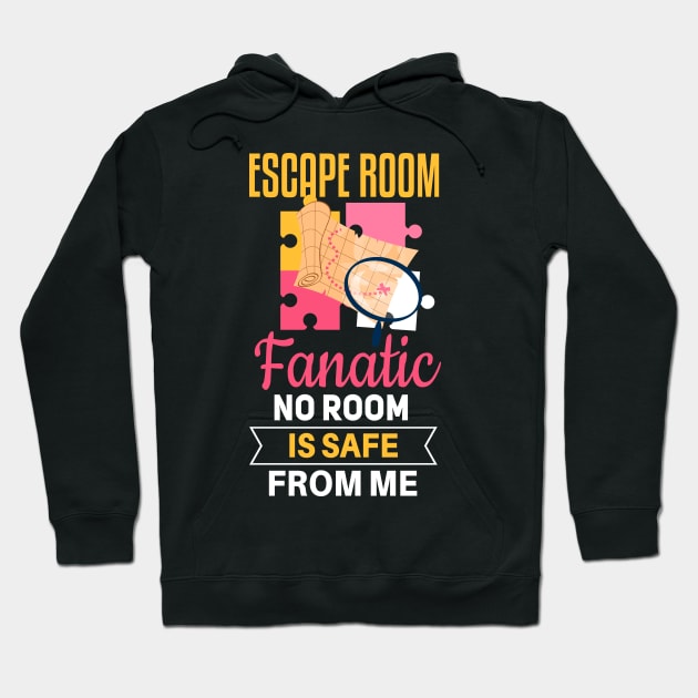 Cool escape room saying design Hoodie by Realfashion